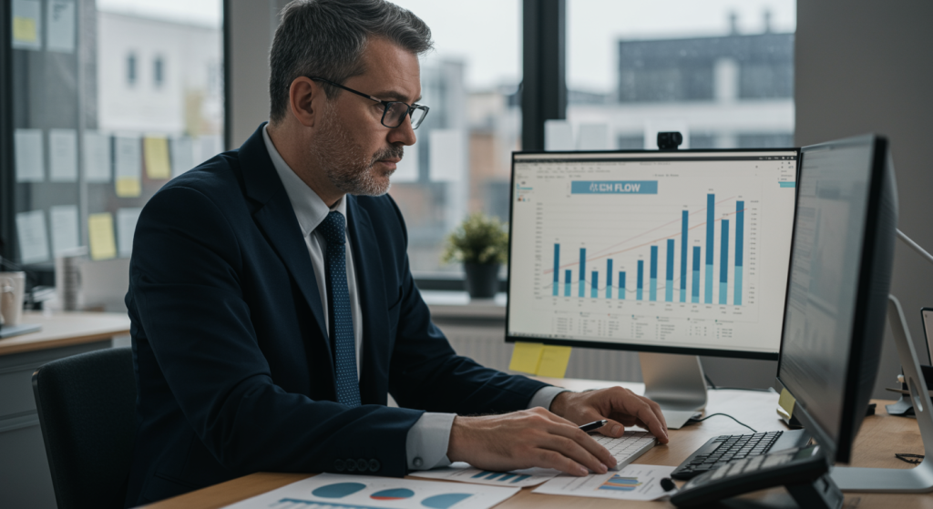 dfc dre analise financeira performance